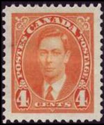 Canada 1937 - serie Re Giorgio VI: 4 c