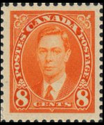 Canada 1937 - serie Re Giorgio VI: 8 c