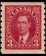 Canada 1937 - serie Re Giorgio VI: 3 c