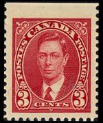 Canada 1937 - serie Re Giorgio VI: 3 c