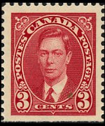 Canada 1937 - set King George VI: 3 c