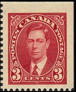 Canada 1937 - serie Re Giorgio VI: 3 c