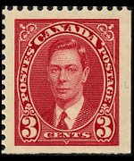 Canada 1937 - serie Re Giorgio VI: 3 c