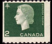Canada 1962 - serie Regina Elisabetta II: 2 c