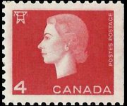 Canada 1962 - serie Regina Elisabetta II: 4 c