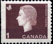 Canada 1962 - serie Regina Elisabetta II: 1 c
