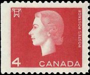 Canada 1962 - serie Regina Elisabetta II: 4 c