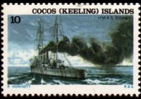 Isole Cocos 1976 - serie Navi: 10 c