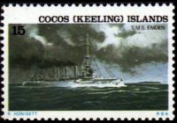 Isole Cocos 1976 - serie Navi: 15 c