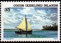 Isole Cocos 1976 - serie Navi: 35 c