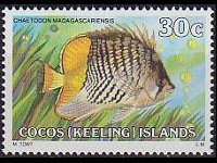 Isole Cocos 1979 - serie Pesci: 30 c