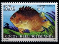 Isole Cocos 1979 - serie Pesci: 35 c