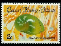 Isole Cocos 1985 - serie Conchiglie e molluschi: 2 c