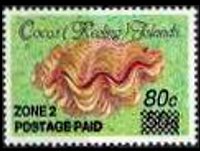 Cocos Islands 1985 - set Shells and mollusks: 80 c su 50 c