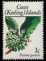 Isole Cocos 1988 - serie Piante: 1 c