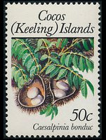 Isole Cocos 1988 - serie Piante: 50 c