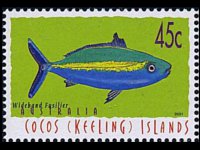 Cocos Islands 1995 - set Fishes: 45 c