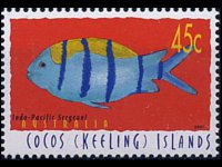 Cocos Islands 1995 - set Fishes: 45 c