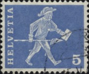 Svizzera 1960 - serie Storia postale e patrimonio artistico: 5 c