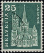 Svizzera 1960 - serie Storia postale e patrimonio artistico: 25 c