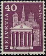 Switzerland 1960 - set Postal history and buildings: 40 c