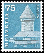 Svizzera 1960 - serie Storia postale e patrimonio artistico: 75 c