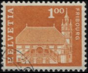 Switzerland 1960 - set Postal history and buildings: 1,00 fr