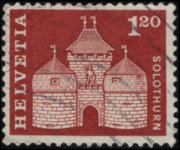 Svizzera 1960 - serie Storia postale e patrimonio artistico: 1,20 fr