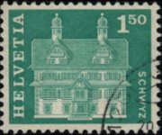 Svizzera 1960 - serie Storia postale e patrimonio artistico: 1,50 fr