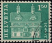 Switzerland 1960 - set Postal history and buildings: 1,50 fr