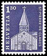 Svizzera 1960 - serie Storia postale e patrimonio artistico: 1,30 fr
