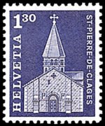 Switzerland 1960 - set Postal history and buildings: 1,30 fr