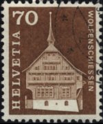 Svizzera 1960 - serie Storia postale e patrimonio artistico: 70 c