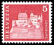 Switzerland 1960 - set Postal history and buildings: 5 c