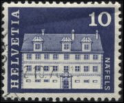 Switzerland 1960 - set Postal history and buildings: 10 c