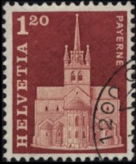 Svizzera 1960 - serie Storia postale e patrimonio artistico: 1,20 fr