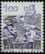 Svizzera 1982 - serie Paesaggi e segni zodiacali : 1,00 fr