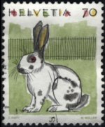 Svizzera 1990 - serie Animali: 70 c