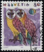 Svizzera 1990 - serie Animali: 80 c