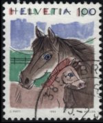 Svizzera 1990 - serie Animali: 1,00 fr