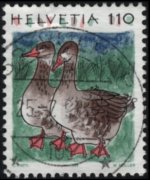 Svizzera 1990 - serie Animali: 1,10 fr