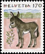 Switzerland 1990 - set Animals: 1,70 fr