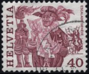 Switzerland 1977 - set Folk customs: 40 c 