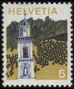 Svizzera 1973 - serie Vedute: 5 c