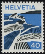 Svizzera 1973 - serie Vedute: 40 c