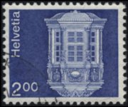 Svizzera 1973 - serie Particolari architettonici: 2 fr