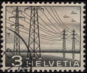 Svizzera 1949 - serie Tecnica e paesaggi: 3 c