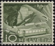Svizzera 1949 - serie Tecnica e paesaggi: 10 c