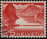 Svizzera 1949 - serie Tecnica e paesaggi: 25 c