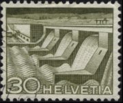 Svizzera 1949 - serie Tecnica e paesaggi: 30 c